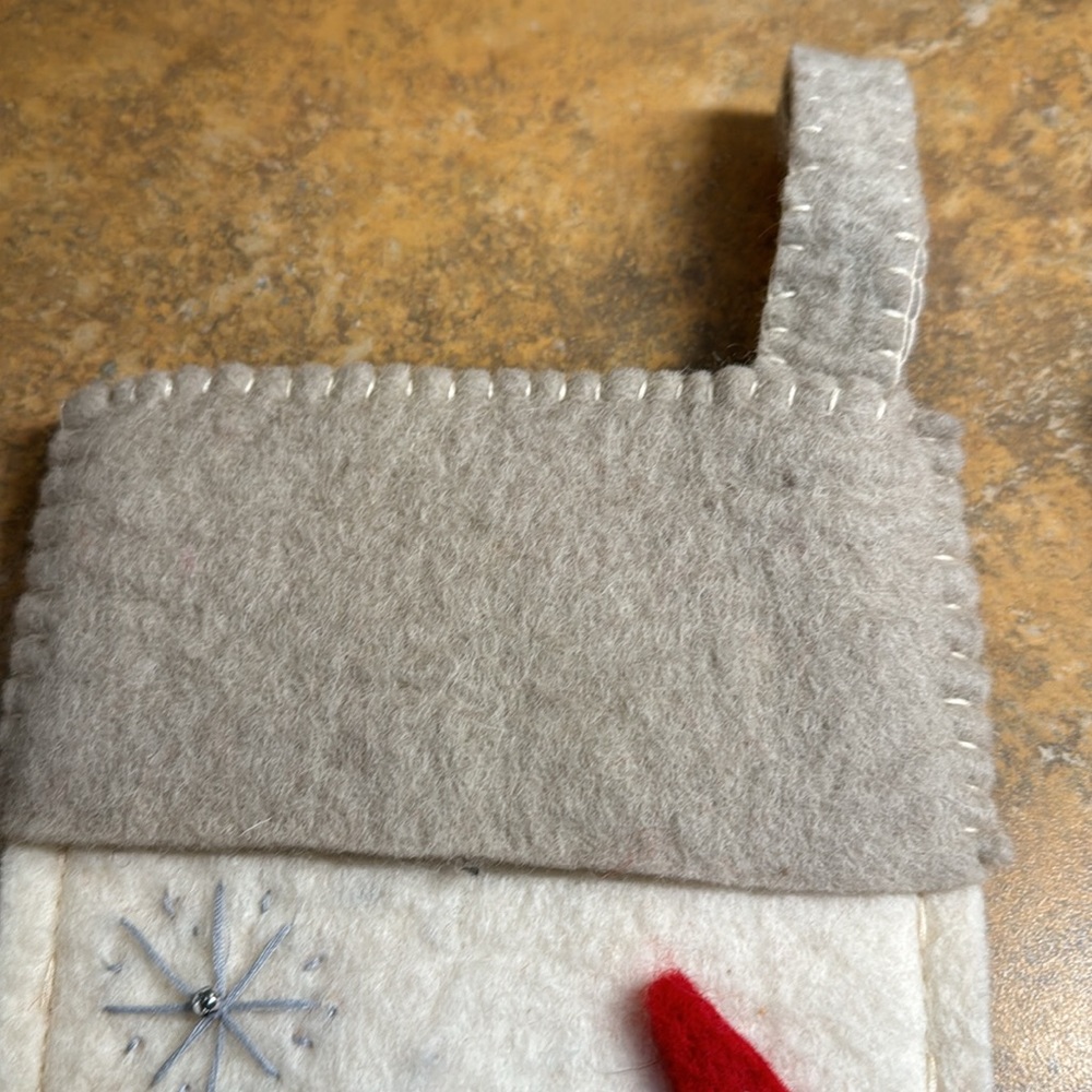 Felted Christmas stockings set of two - Picture 7 of 10